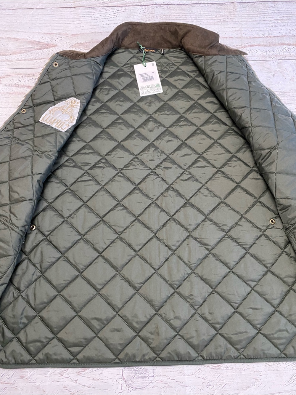 Barbour Lowerdale Quilted Gilet Vest Sage Green XL - Picture 11 of 16